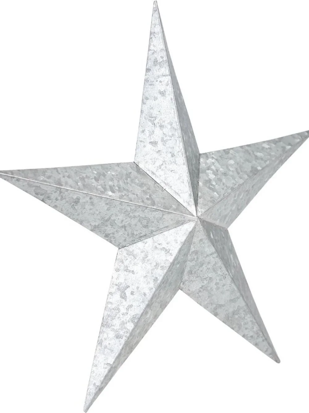 Patriotic Metal Star Wall Decor - 12x12 Galvanized Hanging for Independence Day